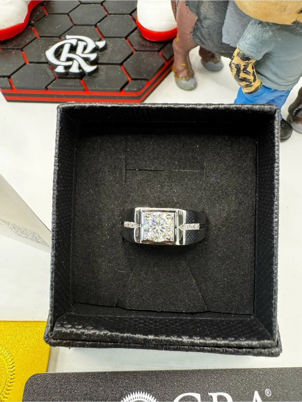 Moissanite Round Cut 1.0ct Size 10 - D Color